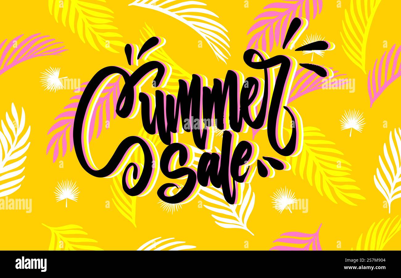 Banner del sito Web di vendita. Etichetta di vendita. Illustrazione vettoriale del materiale promozionale di vendita. Progettare per banner sui social media, poster, e-mail, newsletter, annuncio, opuscolo, cartellone, brochure, volantino, adesivo Illustrazione Vettoriale