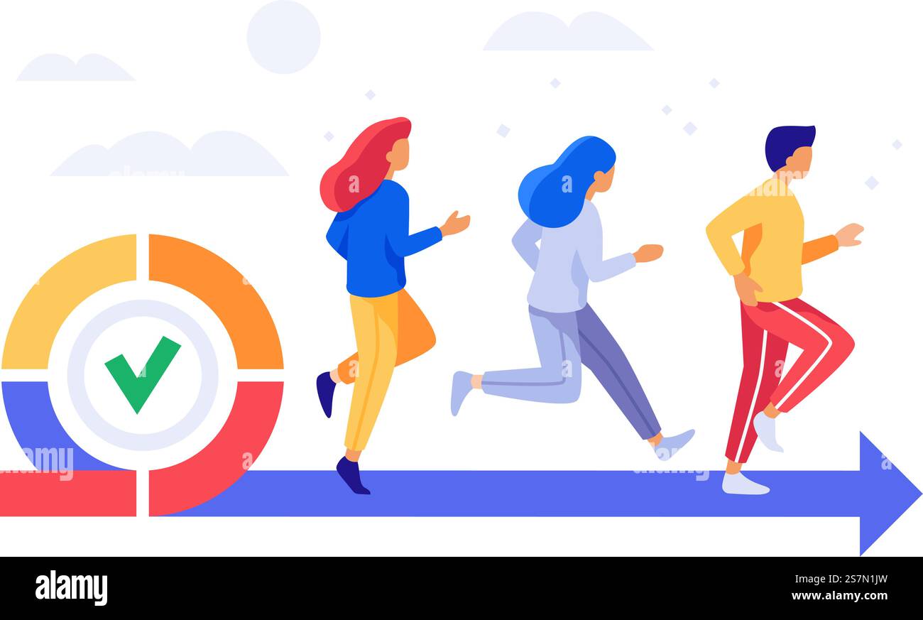 Team di sviluppo agile. Lavoro di squadra professionale, gestione flessibile e pianificazione dei progetti del flusso di lavoro. Progettazione software collaborazione operativa, illustrazione vettoriale della scheda di pianificazione del business manager. Team di sviluppo agile. Lavoro di squadra professionale, gestione flessibile e progetti di flusso di lavoro pianificano l'illustrazione vettoriale Illustrazione Vettoriale