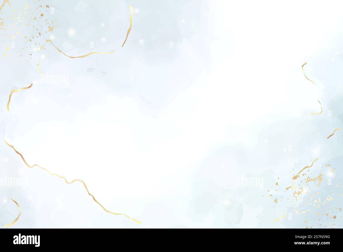 Sfondo acquerello liquido blu astratto con cracker dorati. Effetto disegno a inchiostro in marmo pastello. Geode turchese con kintsugi. Modello di disegno dell'illustrazione vettoriale per l'invito al matrimonio.. Sfondo acquerello liquido blu astratto con cracker dorati. Effetto disegno a inchiostro in marmo pastello. Geode turchese con kintsugi. Modello di disegno dell'illustrazione vettoriale per l'invito al matrimonio Illustrazione Vettoriale