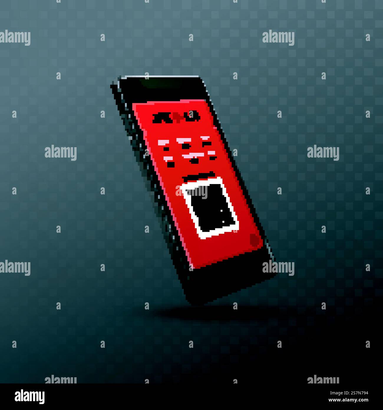 Smartphone con carta d'imbarco di volo codice QR terrestre Illustrazione Vettoriale