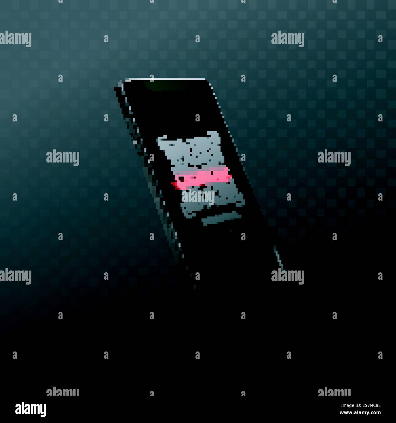 Scansione del codice QR con lo smartphone isolato su sfondo trasparente. Illustrazione Vettoriale