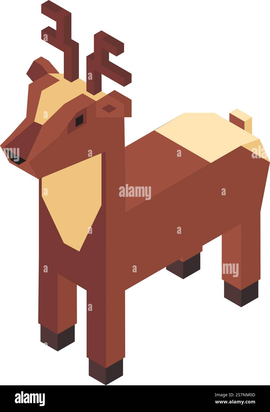 Figura geometrica o gioco di animali, giocattolo isolato con design quadrato. Gioco per bambini, una statuetta animalistica per giocare. Elemento lego per bambini, fauna o zoo. Vettore in stile piatto. Personaggio o giocattolo di cervo, carino geometria di animali da gioco Illustrazione Vettoriale Figura geometrica o gioco di animali, giocattolo isolato con design quadrato. Gioco per bambini, una statuetta animalistica per giocare. Elemento lego per bambini, fauna o zoo. Vettore in stile piatto. Personaggio o giocattolo di cervo, carino geometria di animali da gioco Illustrazione Vettoriale