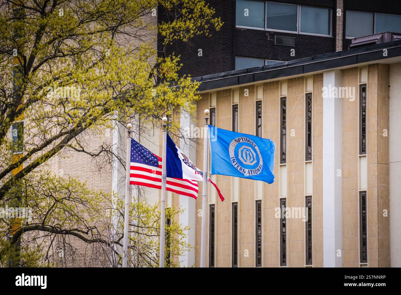 St. Louis, MO USA - 12 aprile 2019: Sede centrale di Optimist International, un'organizzazione internazionale di club di servizio con quasi 3.000 club e altri Foto Stock