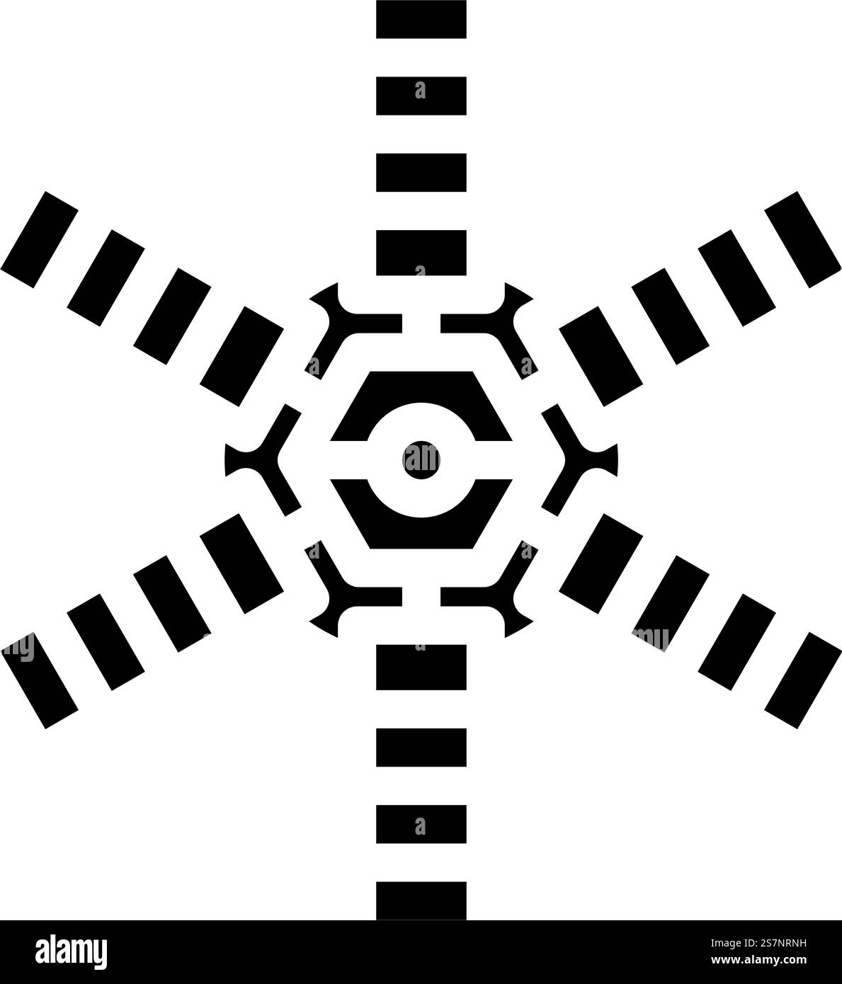 vettore icona glifo ingegnere aeronautico tecnologia satellitare. firma ingegnere aeronautico tecnologia satellitare. illustrazione del simbolo isolato. illustrazione vettoriale icona glifo dell'ingegnere aeronautico della tecnologia satellitare Illustrazione Vettoriale