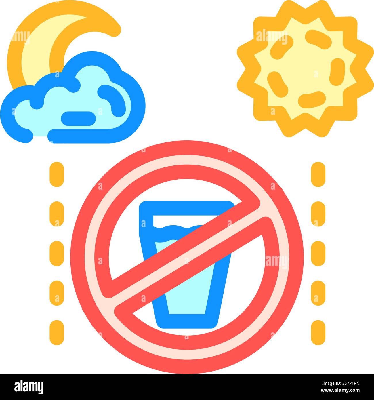 vettore dell'icona del colore della luna solare a digiuno. segno di luna solare a digiuno. illustrazione del simbolo isolato. illustrazione vettoriale dell'icona del colore della luna solare a digiuno Illustrazione Vettoriale