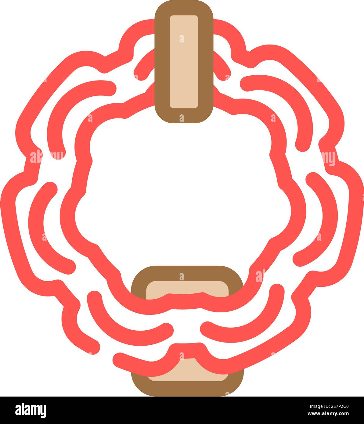 vettore dell'icona del colore del battente della porta islamica. segnale di bussata alla porta islamica. illustrazione del simbolo isolato. illustrazione vettoriale dell'icona del colore del batticalcagno della porta islamica Illustrazione Vettoriale
