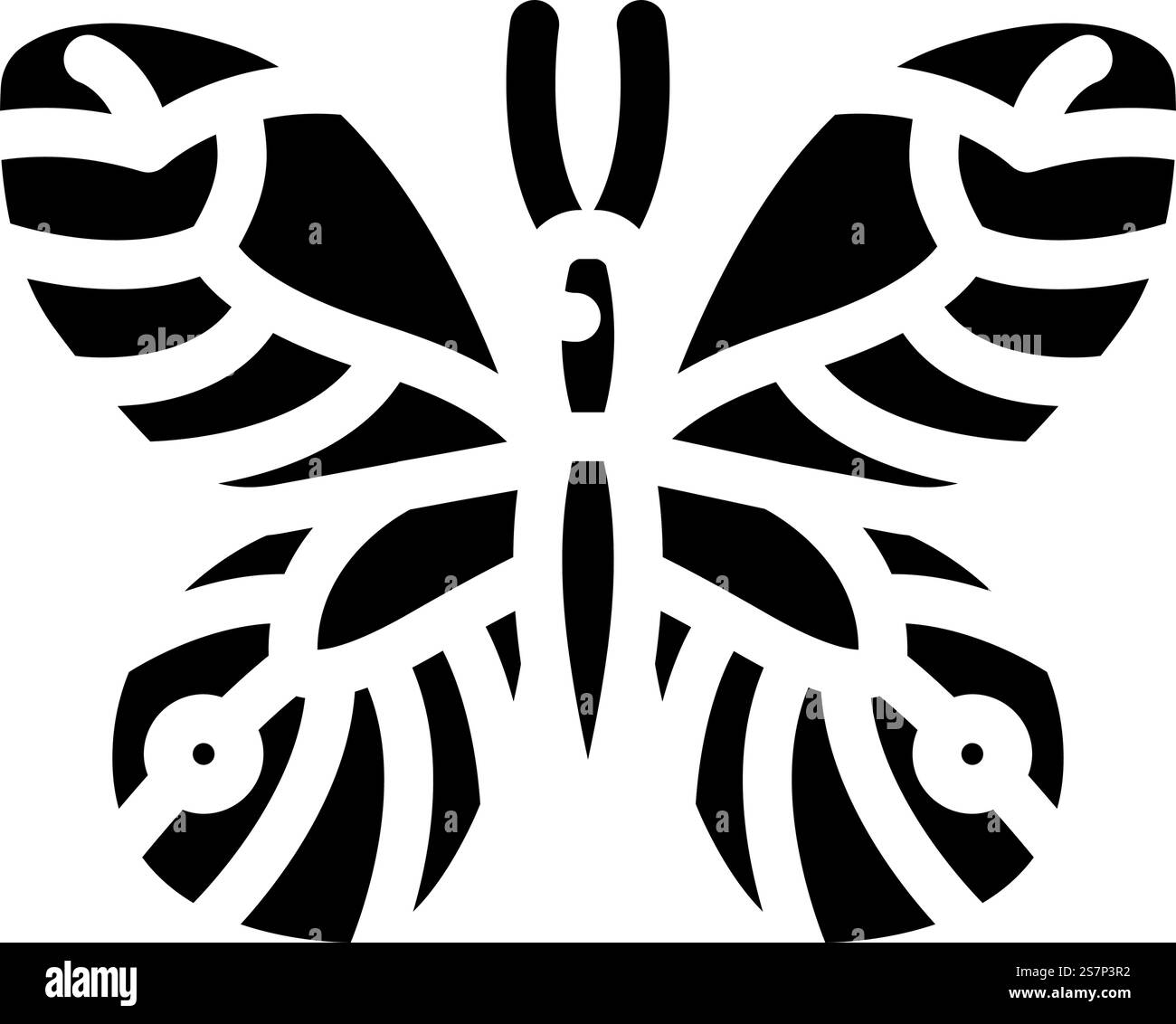 vettore icona glasswing butterfly spring glyph. segnale della molla a farfalla in vetro. illustrazione del simbolo isolato. illustrazione vettoriale dell'icona del glifo della molla della farfalla di vetro Illustrazione Vettoriale