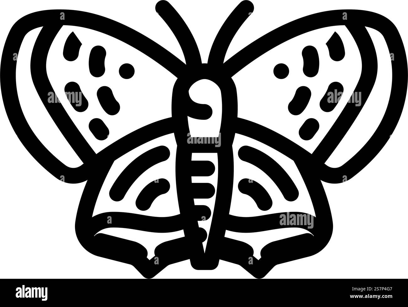 vettore icona della linea americana di insetti in rame. segno di insetto di rame americano. illustrazione nera del simbolo del contorno isolato. illustrazione vettoriale dell'icona della linea di insetti in rame americana Illustrazione Vettoriale