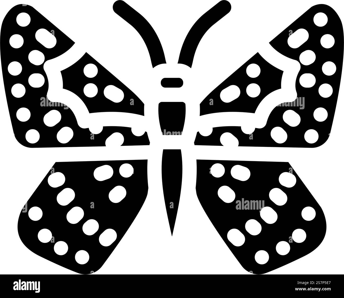 vettore icona del glifo degli insetti del marchio metallico mormone. segno di insetto del marchio di metallo mormone. illustrazione del simbolo isolato. illustrazione vettoriale dell'icona del glifo di insetti di marca metallica mormon Illustrazione Vettoriale