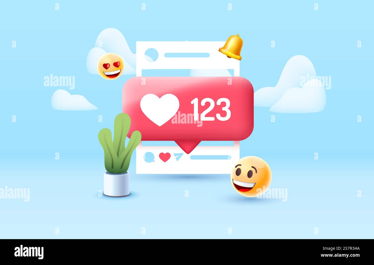 Mi piace questa, la comunicazione sui social network. Illustrazione vettoriale. Mi piace questa, la comunicazione sui social network. Vettore Illustrazione Vettoriale