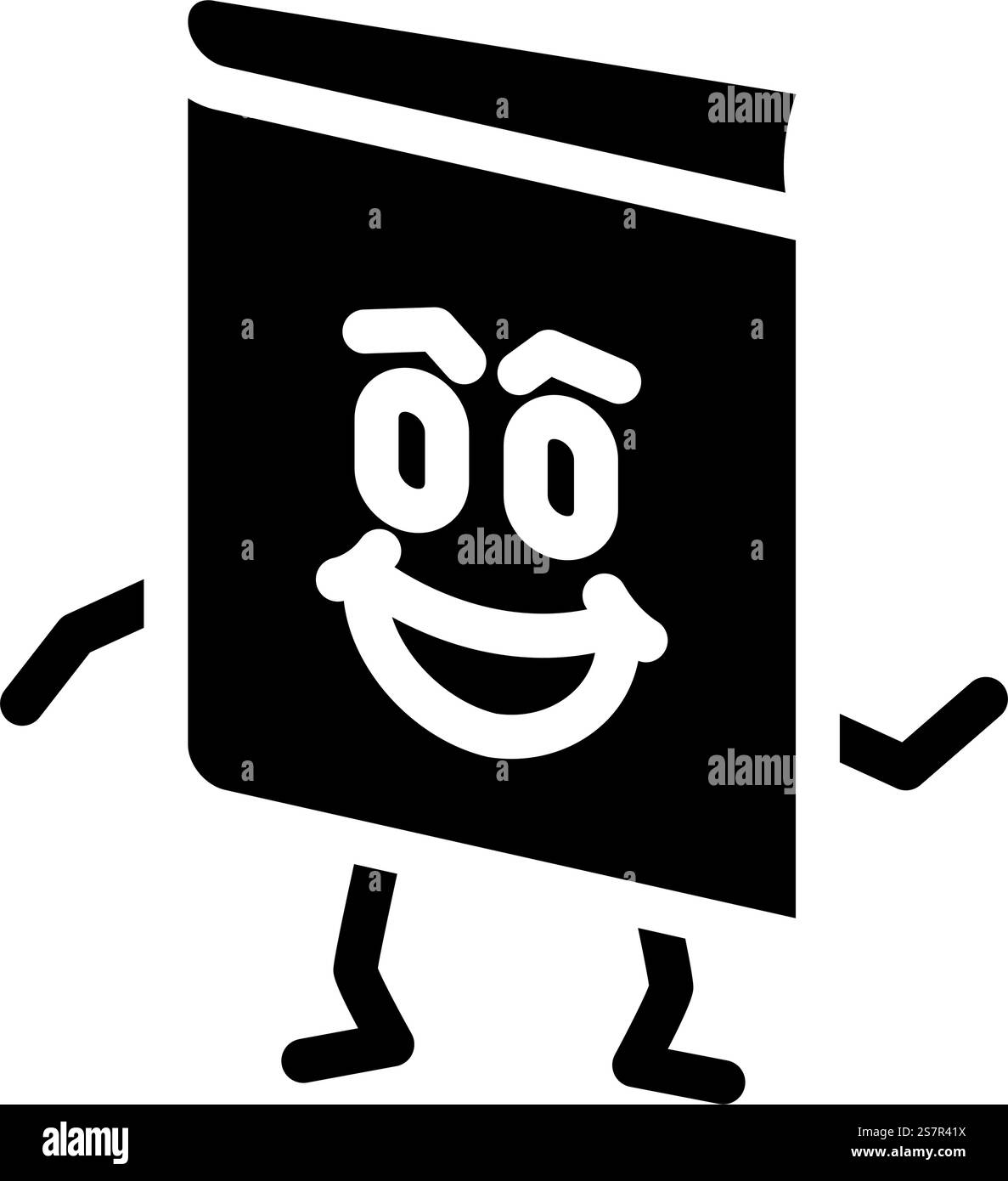 vettore dell'icona glifo dei caratteri del libro didattico. segno di carattere del libro didattico. illustrazione del simbolo isolato. illustrazione vettoriale dell'icona glifo dei caratteri del libro didattico Illustrazione Vettoriale