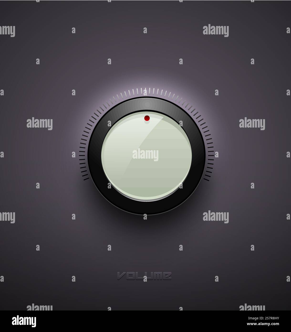 Tecnologia musica icona bianca lucida del pulsante, impostazioni del volume, manopola di controllo audio con anello in plastica nero, scala, ombra e luce. Isolato sullo sfondo. Per siti Internet, interfaccia Web, applicazione. Tecnologia musica icona bianca lucida del pulsante, impostazioni del volume, manopola di controllo audio con anello in plastica nero, scala, ombra e luce. Isolato sullo sfondo. Per siti Internet, interfaccia Web, applicazioni Illustrazione Vettoriale