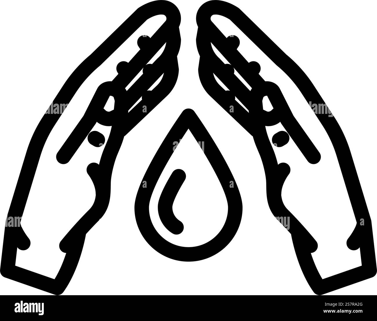 vettore icona linea vivente verde per la conservazione dell'acqua. segno vivente verde per la conservazione dell'acqua. illustrazione nera del simbolo del contorno isolato. illustrazione vettoriale dell'icona della linea vitale verde di conservazione dell'acqua Illustrazione Vettoriale