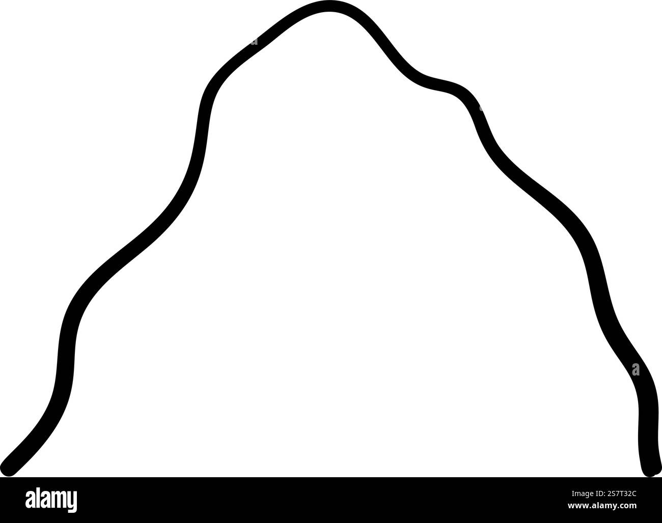 Scogliere dei cartoni animati. Adatto per design diversi. Illustrazione vettoriale. Illustrazione Vettoriale
