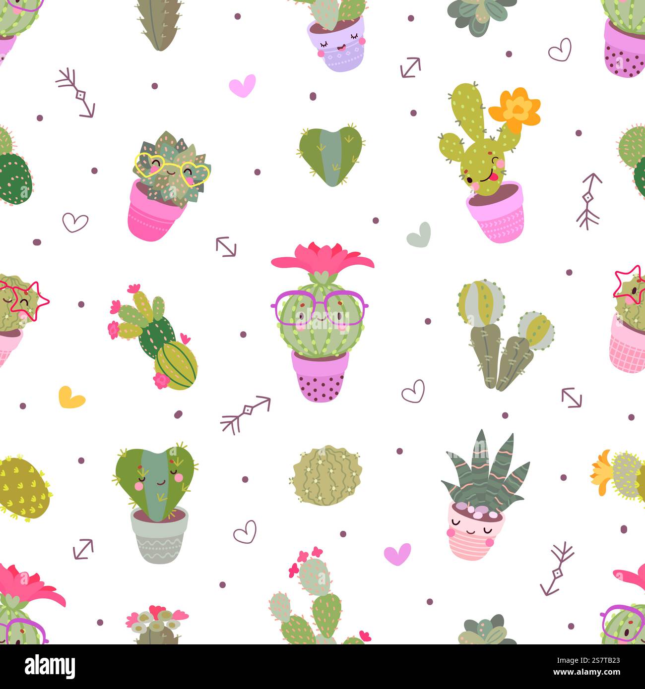 Motivo Cactus senza cuciture, stampa in tessuto floreale in stile cactus. Piante bohémien, desertiche messicane o dell'arizona. Modello vettoriale di Nowaday dell'illustrazione del motivo floreale del cactus. Motivo Cactus senza cuciture, stampa in tessuto floreale in stile cactus. Piante bohémien, desertiche messicane o dell'arizona. Modello vettoriale Nowaday Illustrazione Vettoriale