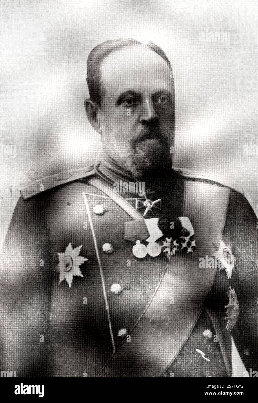 Conte Sergei Yulyevich Witte, 1849 - 1915, alias Sergius Witte. Statista russo, econometrico, ministro e primo primo ministro dell'Impero russo. Foto Stock
