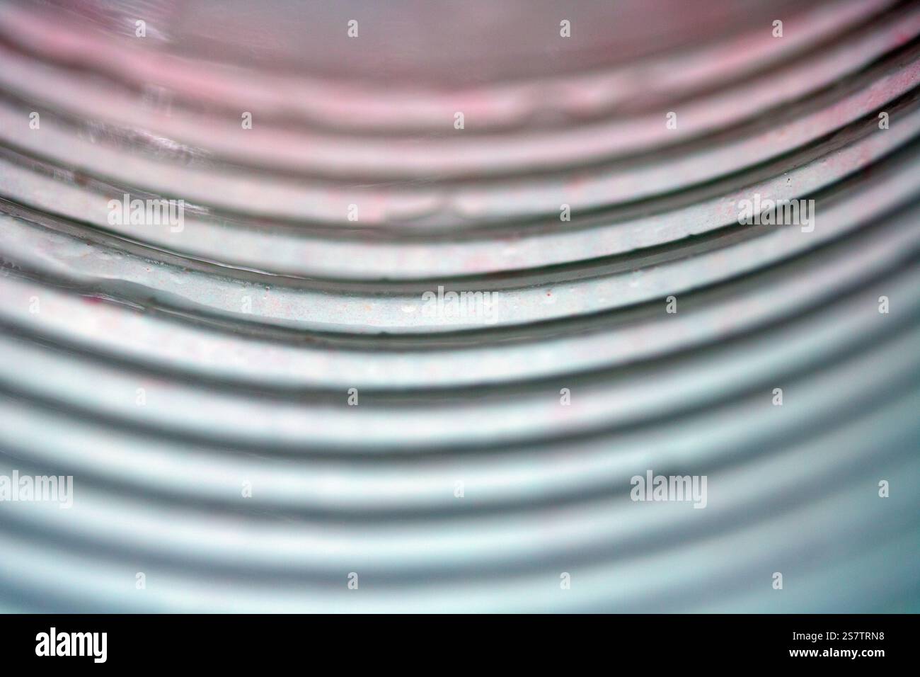 Linee geometriche in metallo astratte Swirl Industrial and Electronic Technology background Foto Stock
