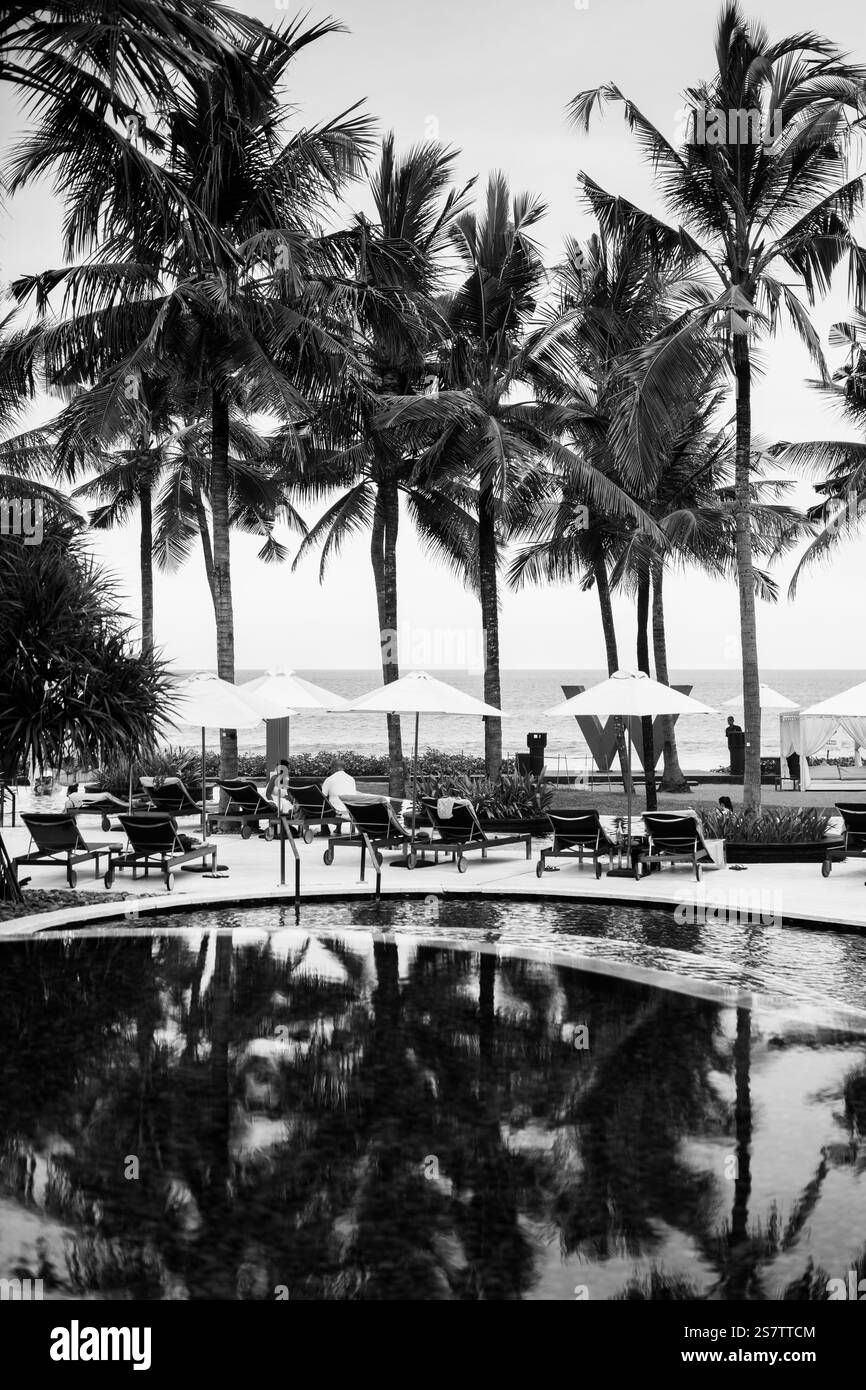 Vista del Beach club Foto Stock