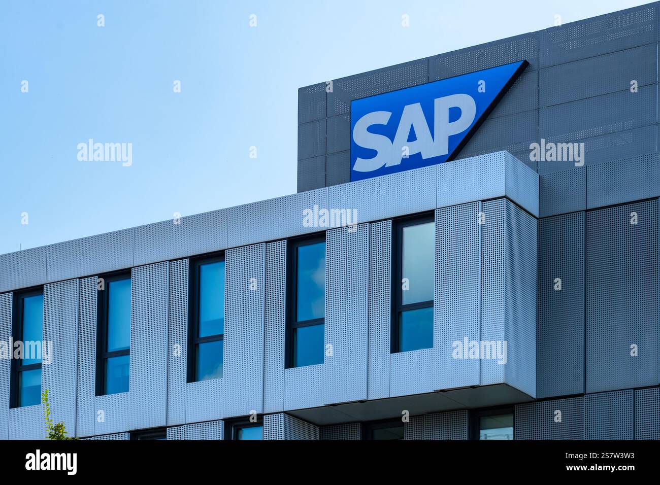 Azienda tedesca di software multinazionale SAP se, sviluppa software aziendale per gestire le operazioni aziendali e le relazioni con i clienti, la pianificazione delle risorse, St. Foto Stock