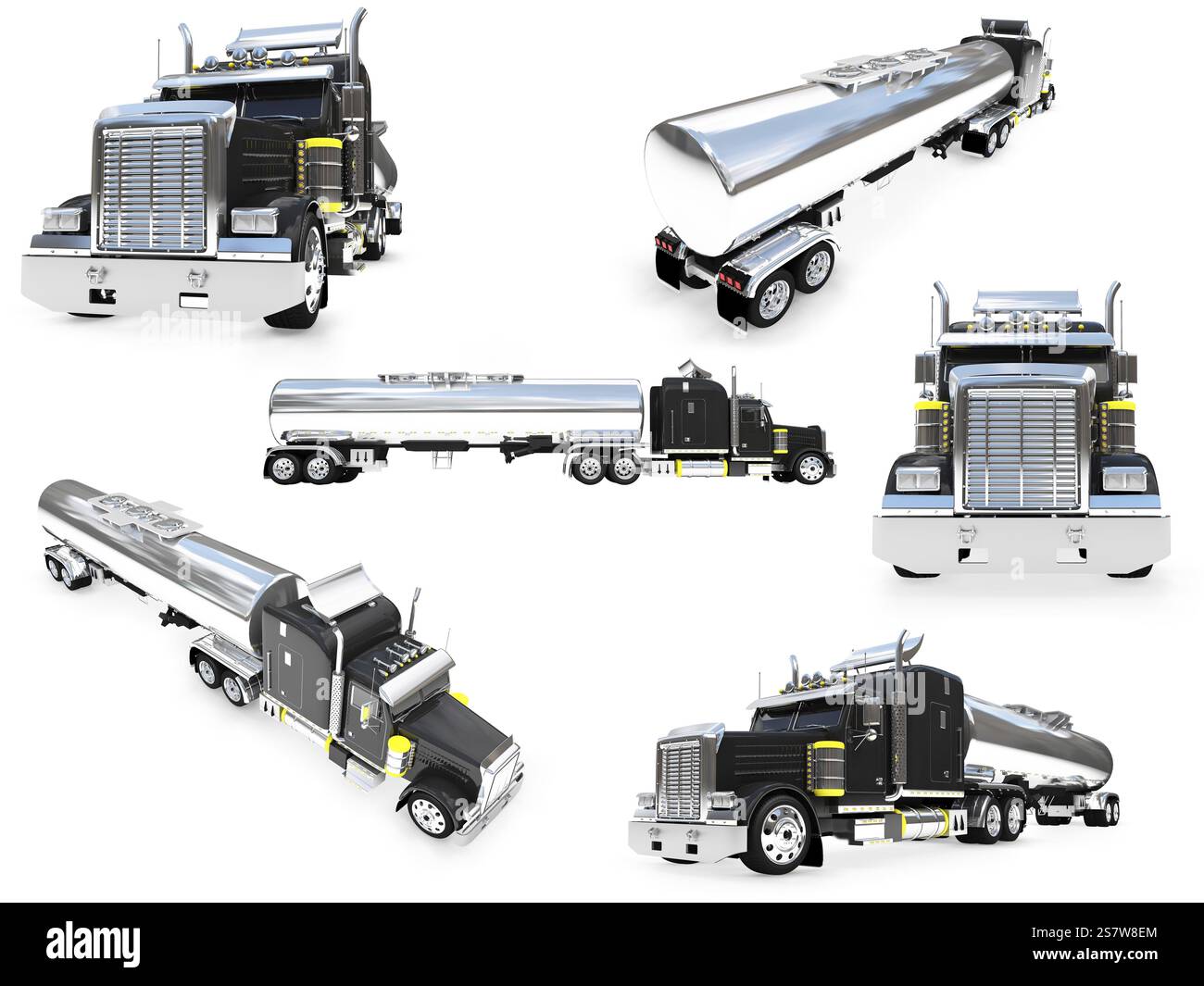 Raccolta isolati di grosso camion Foto Stock