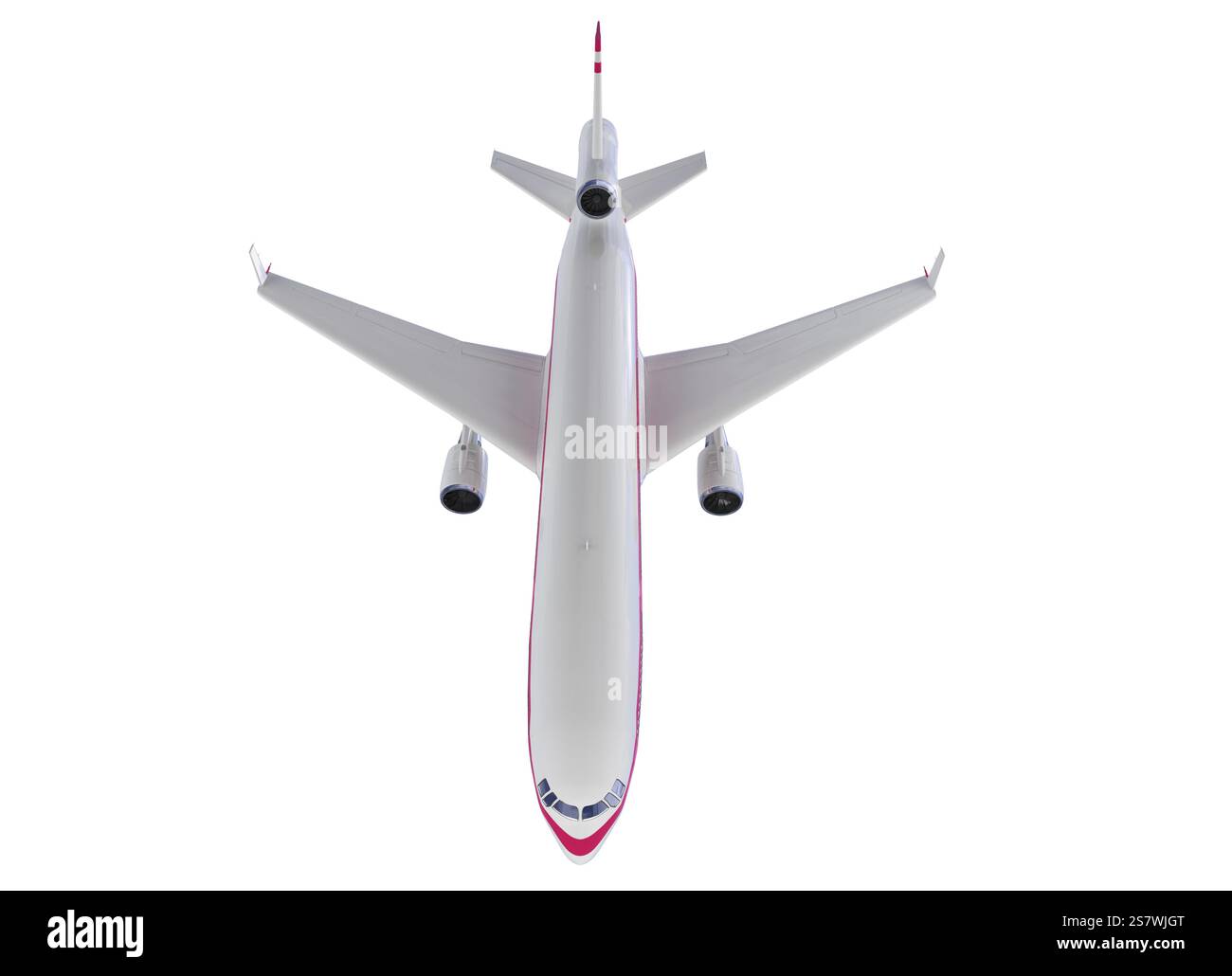 Aereo isolato su sfondo bianco Foto Stock