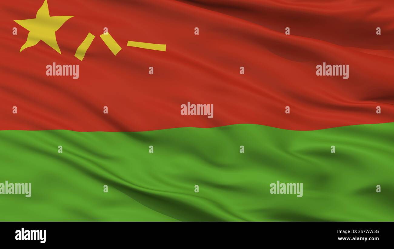 Ground Force Peoples Republic of China Flag, vista ravvicinata Foto Stock