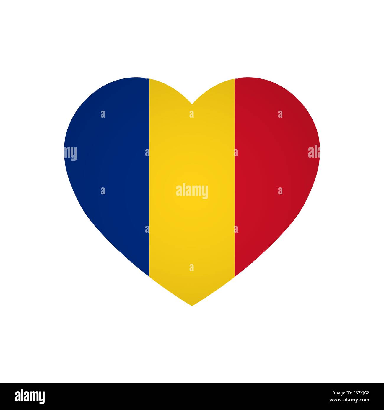 Bandiera della Romania - bandiera colorata rettangolare che rappresenta un'identità e un patrimonio culturale del paese. L'essenza dell'orgoglio nazionale e dell'unità. Attaccata dagli angoli di un album di carta Illustrazione Vettoriale