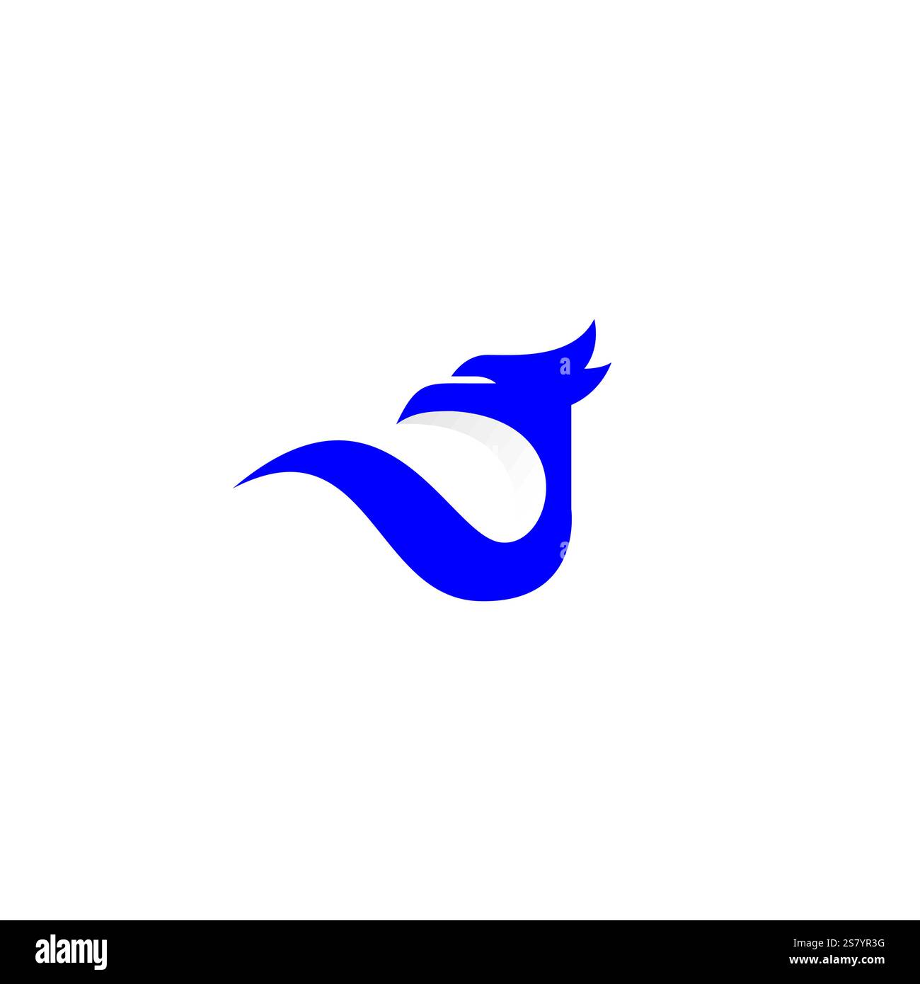 Logo Letter J Eagle. J Initial Bird Illustrazione Vettoriale