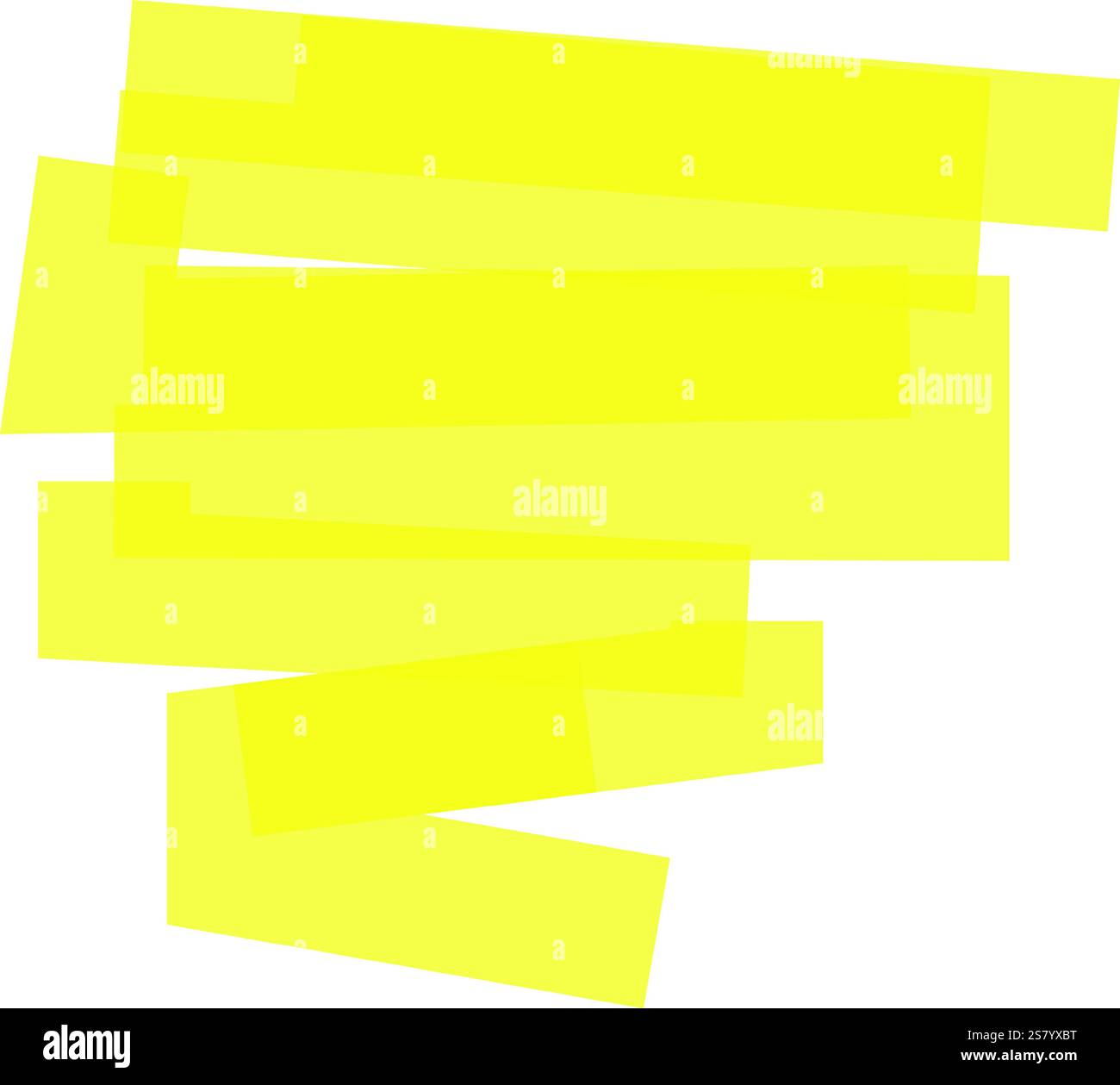 I tratti di evidenziatore giallo sovrapposti creano una composizione astratta coinvolgente su uno sfondo bianco pulito, offrendo opzioni versatili per vari progetti di progettazione Illustrazione Vettoriale I tratti di evidenziatore giallo sovrapposti creano una composizione astratta coinvolgente su uno sfondo bianco pulito, offrendo opzioni versatili per vari progetti di progettazione Illustrazione Vettoriale