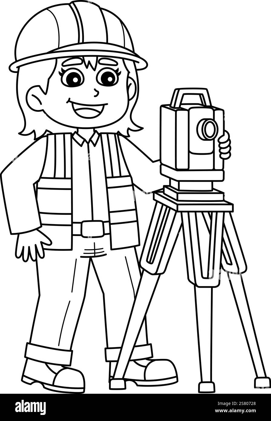 Operaio edile Costruzioni isolato Illustrazione Vettoriale