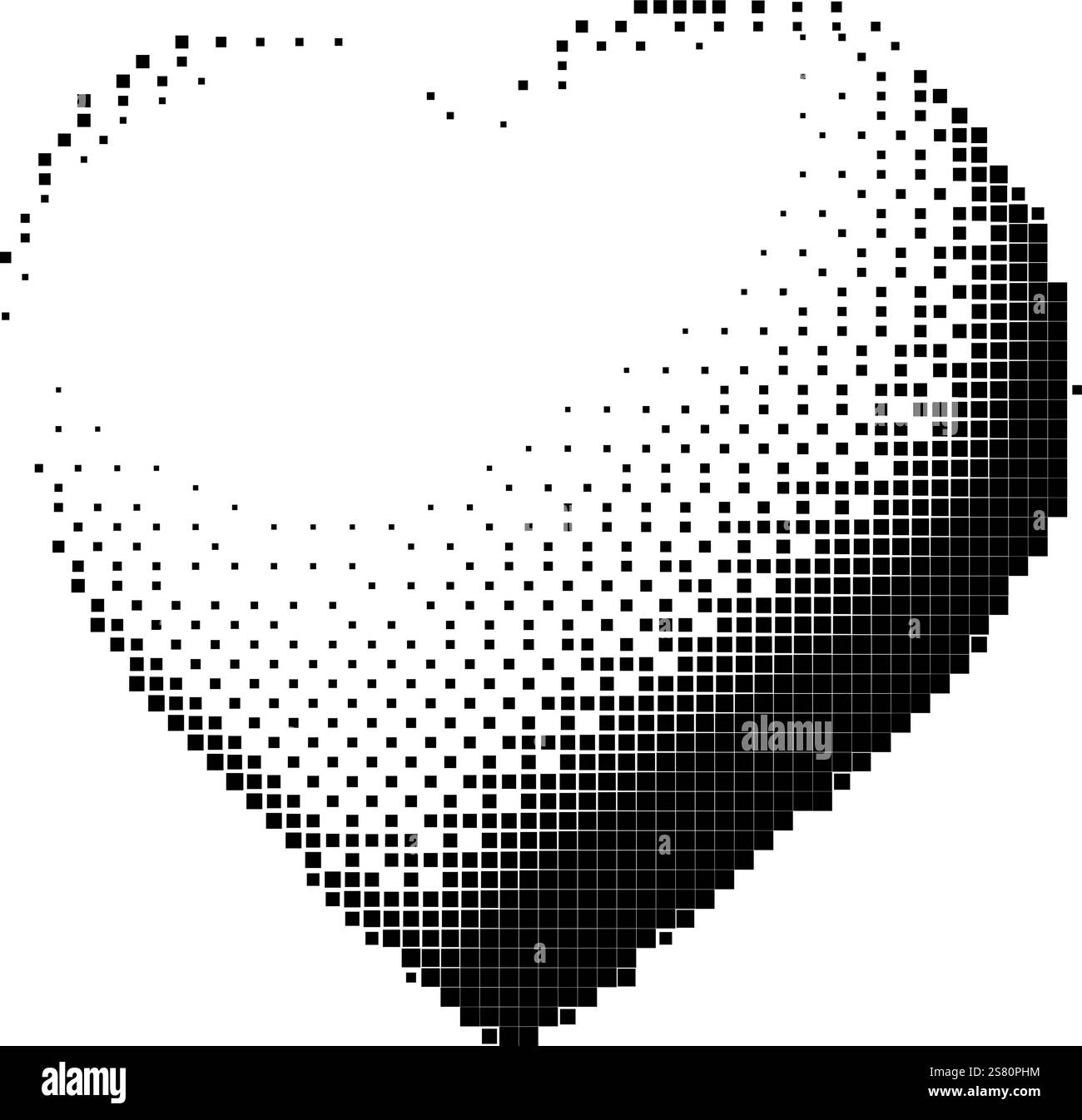 Icona a forma di pixel nero isolata sullo sfondo in stile 3D oldschool di un PC retrò Illustrazione Vettoriale