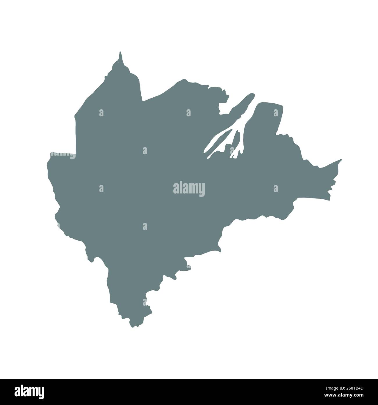 Semplice mappa della città di Belfast. Isolato e facilmente modificabile. Illustrazione Vettoriale