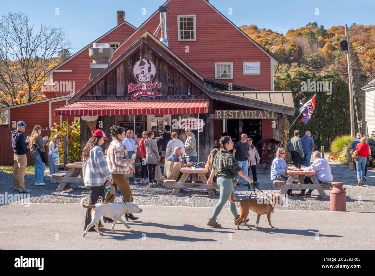 Un vecchio negozio a Weston, Vermont Foto Stock