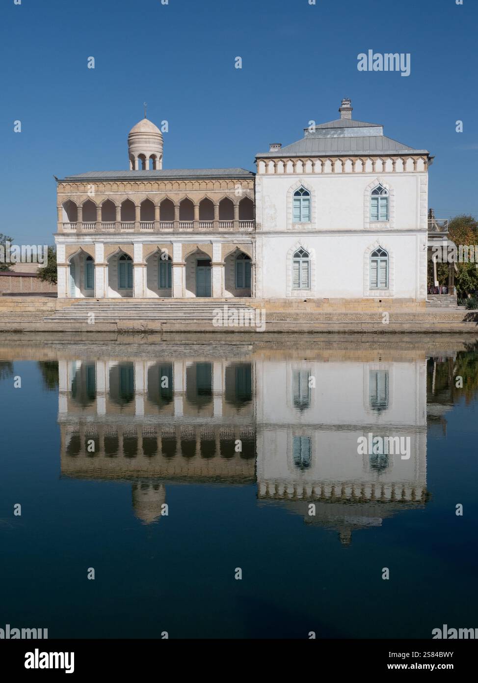 Harem al Sitori Mokhi Khosa, il Palazzo estivo degli Emirati di Bukharan che ora è un museo. È conosciuto al Palazzo come le stelle e la Luna, e. Foto Stock