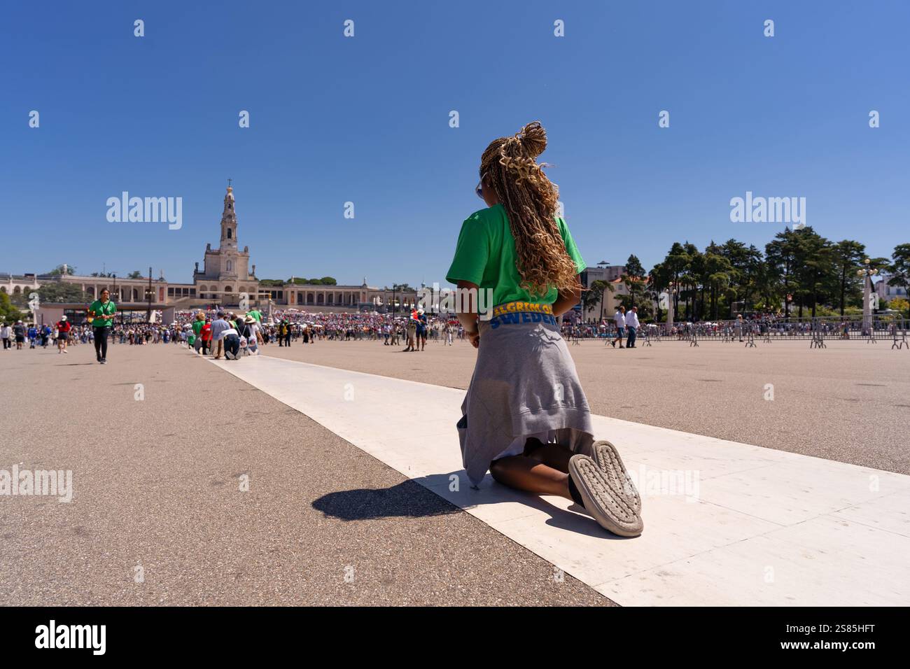 Santuario di nostra Signora di Fatima, giornata Mondiale della Gioventù 2023, Portogallo Foto Stock