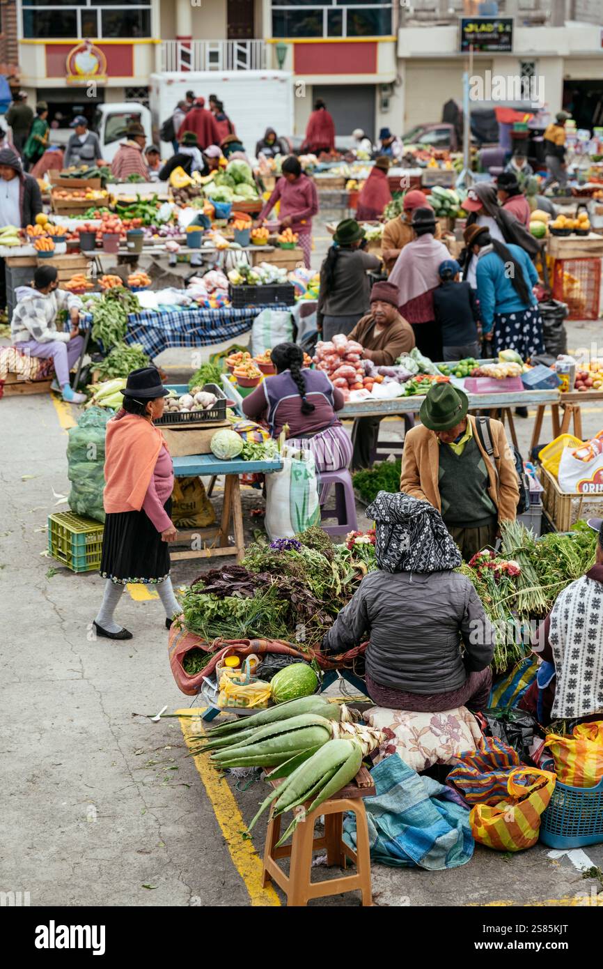 Zumbahua, provincia di Cotopaxi, Ecuador Foto Stock
