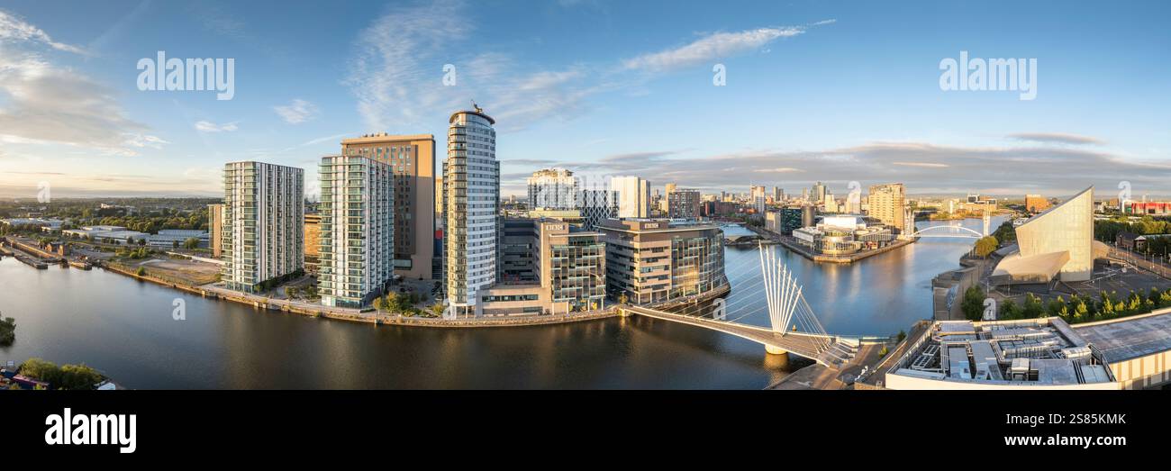 Media City, Salford Quays, Manchester, Lancashire, Inghilterra, Regno Unito Foto Stock
