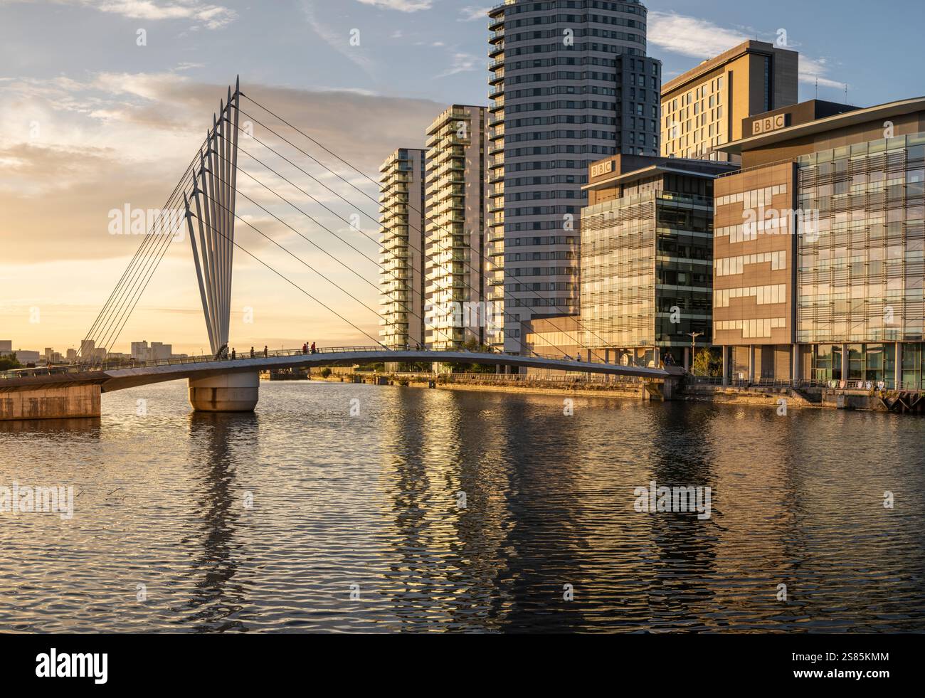 Media City, Salford Quays, Manchester, Lancashire, Inghilterra, Regno Unito Foto Stock
