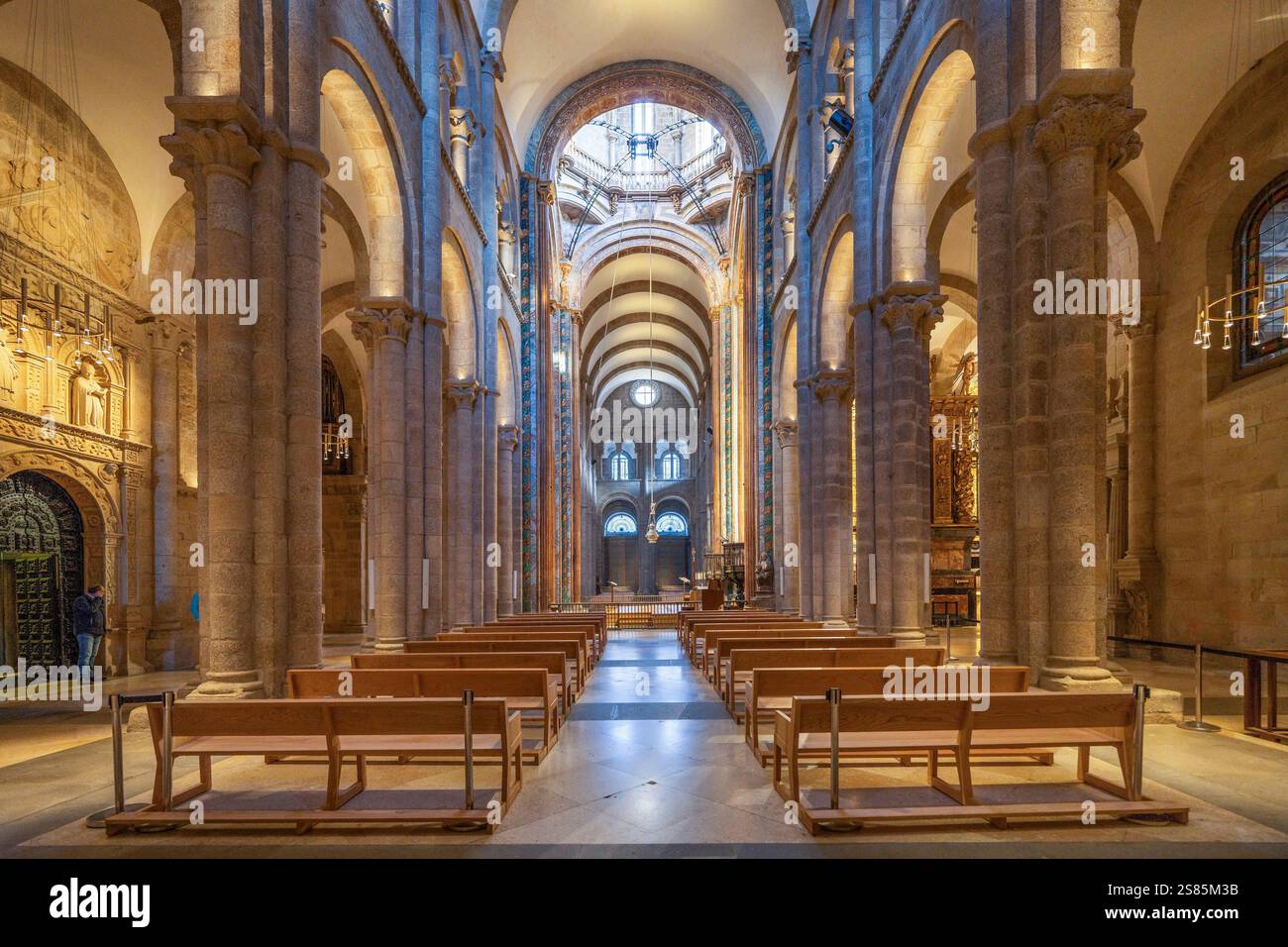 Cattedrale di Santiago de Compostela (cattedrale di San Giacomo di Compostela), UNESCO, Santiago de Compostela, Galizia, Spagna Foto Stock