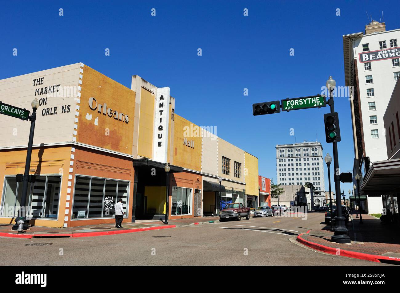 Nel centro di Beaumont, Texas, Stati Uniti d'America Foto Stock