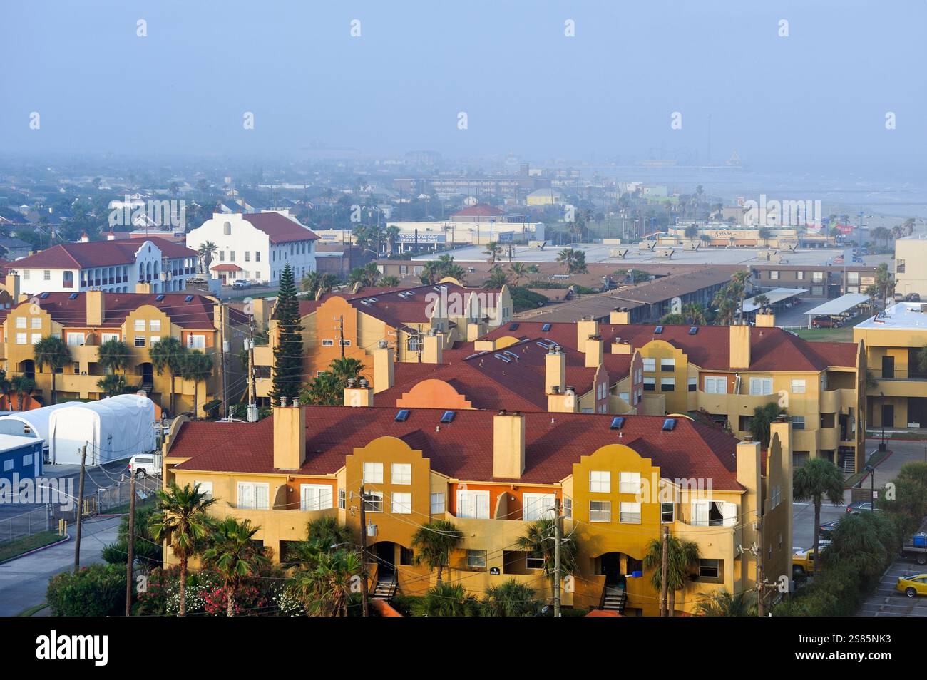 Isola di Galveston, Golfo del Messico, Texas, Stati Uniti d'America Foto Stock