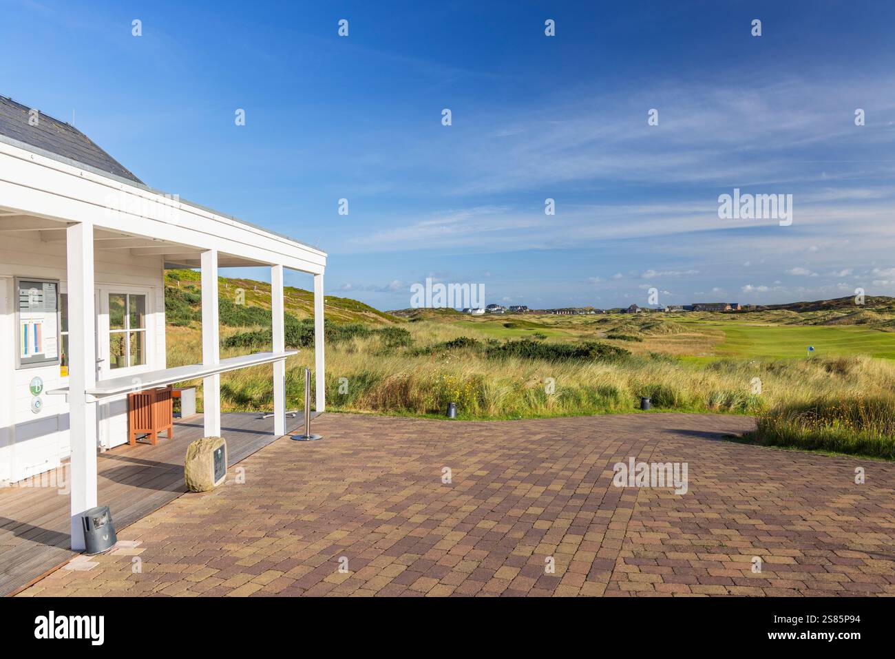 Budersand Golf Club, Hornum, Sylt, Schleswig Holstein, Germania, Europa Foto Stock