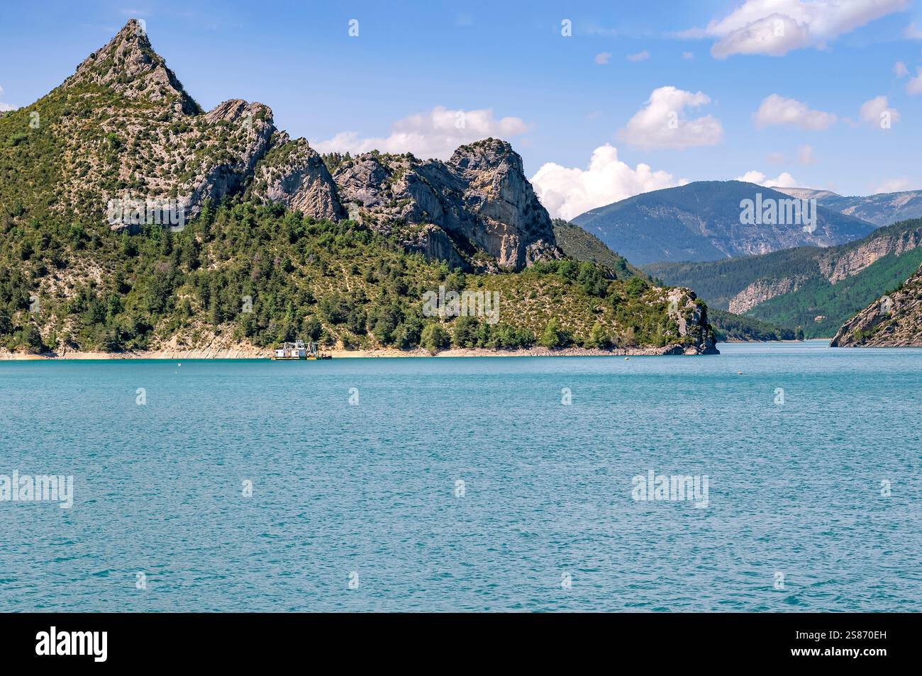 LAC de Castillion, bacino idrico del fiume Verdon, Alpes-de-Haute-Provence, PACA, Provence-Alpes-Côte d'Azur Foto Stock