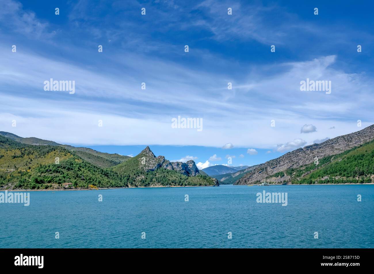 LAC de Castillion, bacino idrico del fiume Verdon, Alpes-de-Haute-Provence, PACA, Provence-Alpes-Côte d'Azur Foto Stock