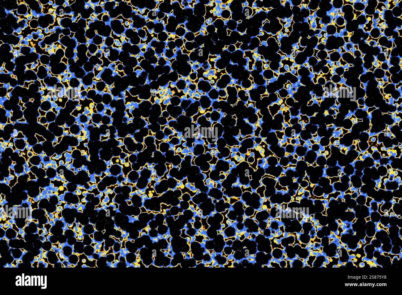 La forma della cellula batterica: cocchi, bacilli, spirilla sfondo di batteri Foto Stock
