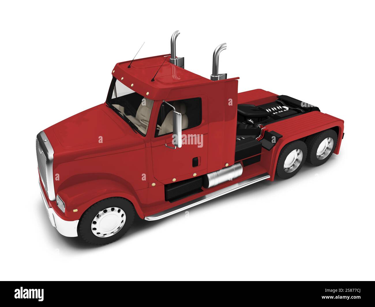 Grande auto isolata su sfondo bianco Foto Stock