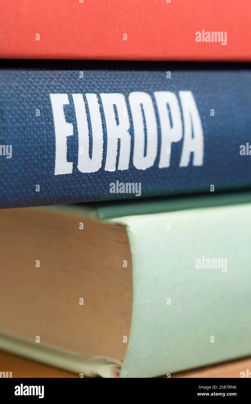 Europa Titolo libro Foto Stock