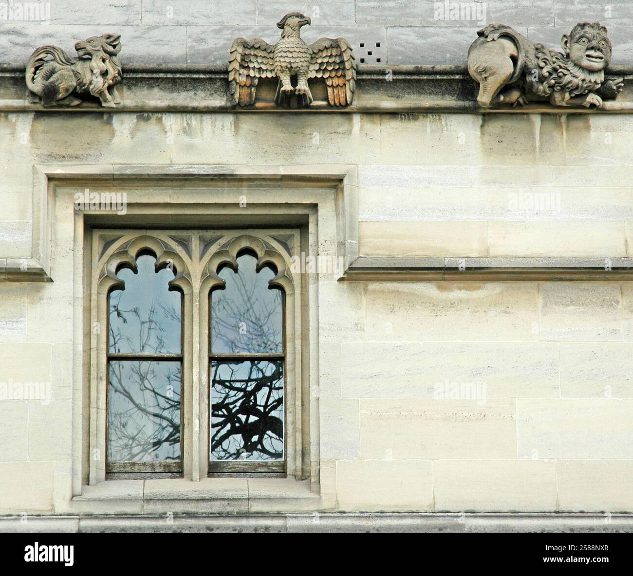 Exotics e Gargoyles al Magdelen College di Oxford. Foto Stock
