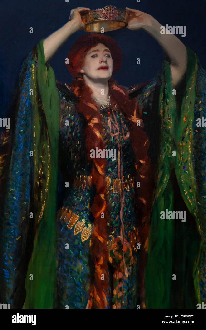 Ellen Terry nel ruolo di Lady Macbeth, dettaglio, John Singer Sargent, 1889, Foto Stock