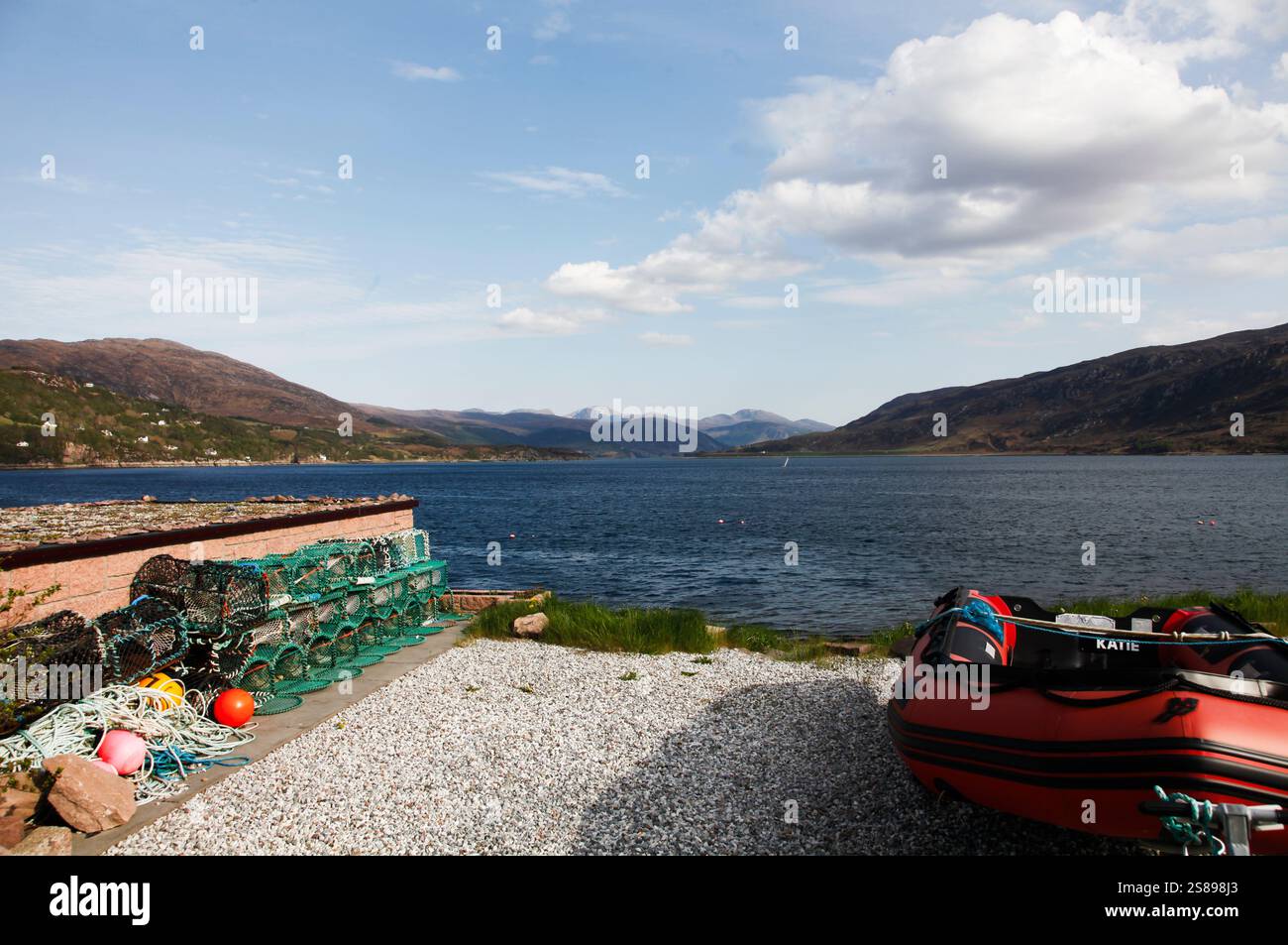 Loch Broom da veach a Ullapool Foto Stock